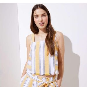 LOFT Beach Frayed Tank Top